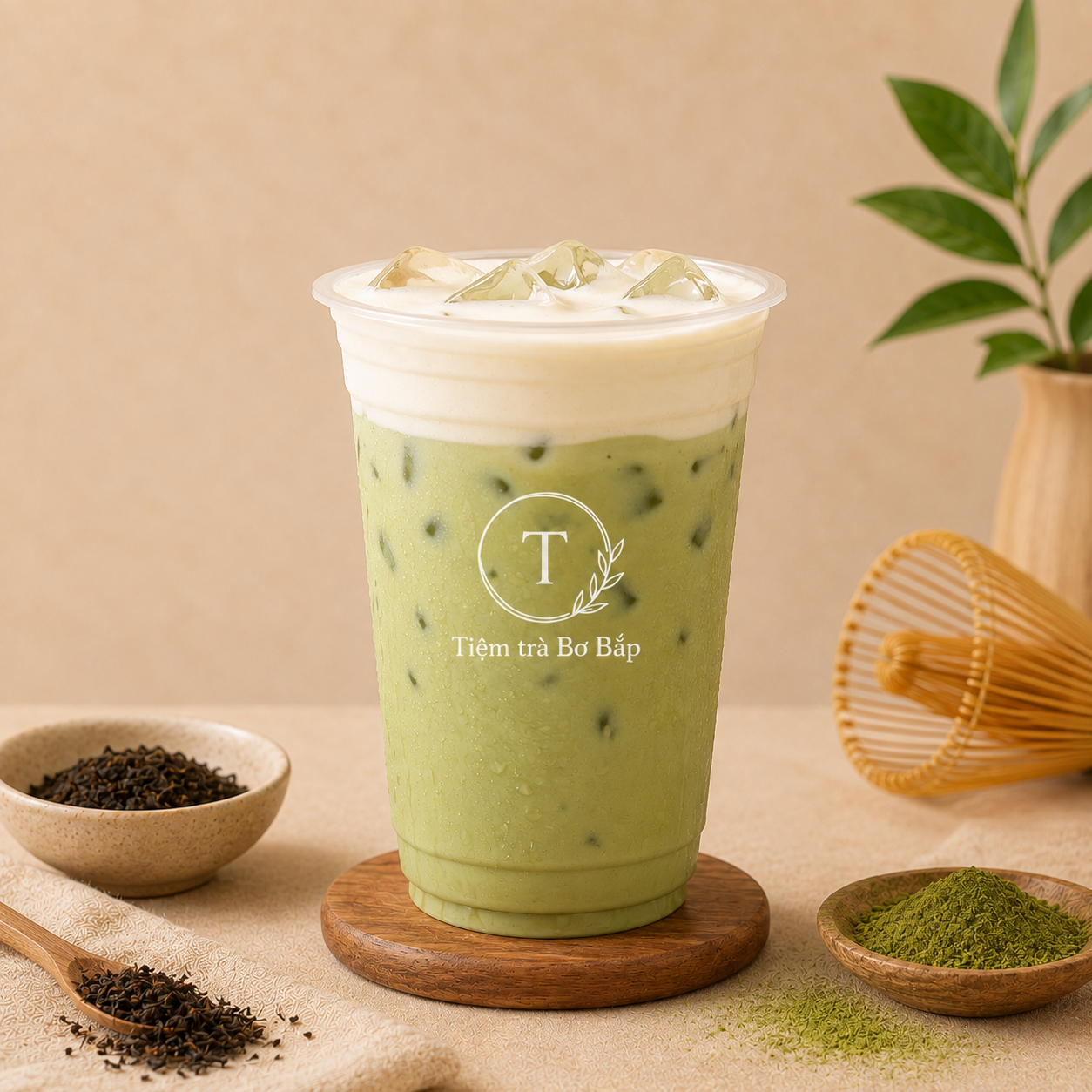 Trà sữa thái xanh kem cheese