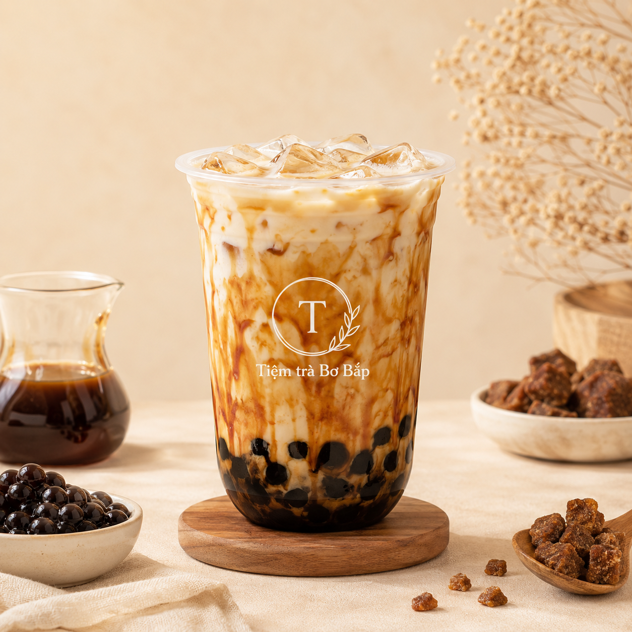 Trà sữa caramel trân châu đen